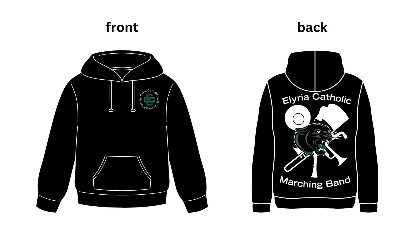 Elyria Catholic Marching Band Hoodie