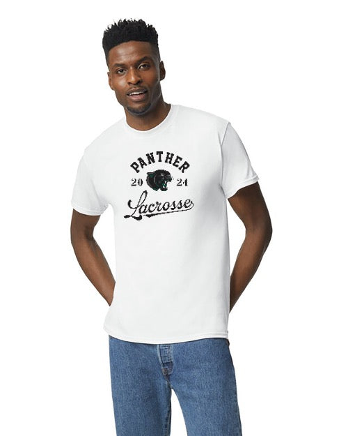 Panthers Lacrosse Logo 6 Short Sleeve T-Shirt